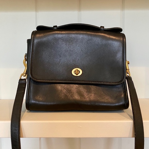Vintage Leather Coach Purse - Picture 1 of 5